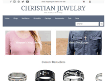 Tablet Screenshot of christianjewelry.com